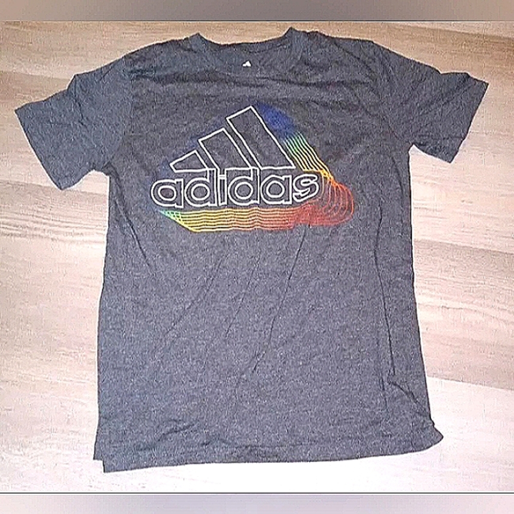 Adidas Youth Girls XL T Shirt Gray School Casual